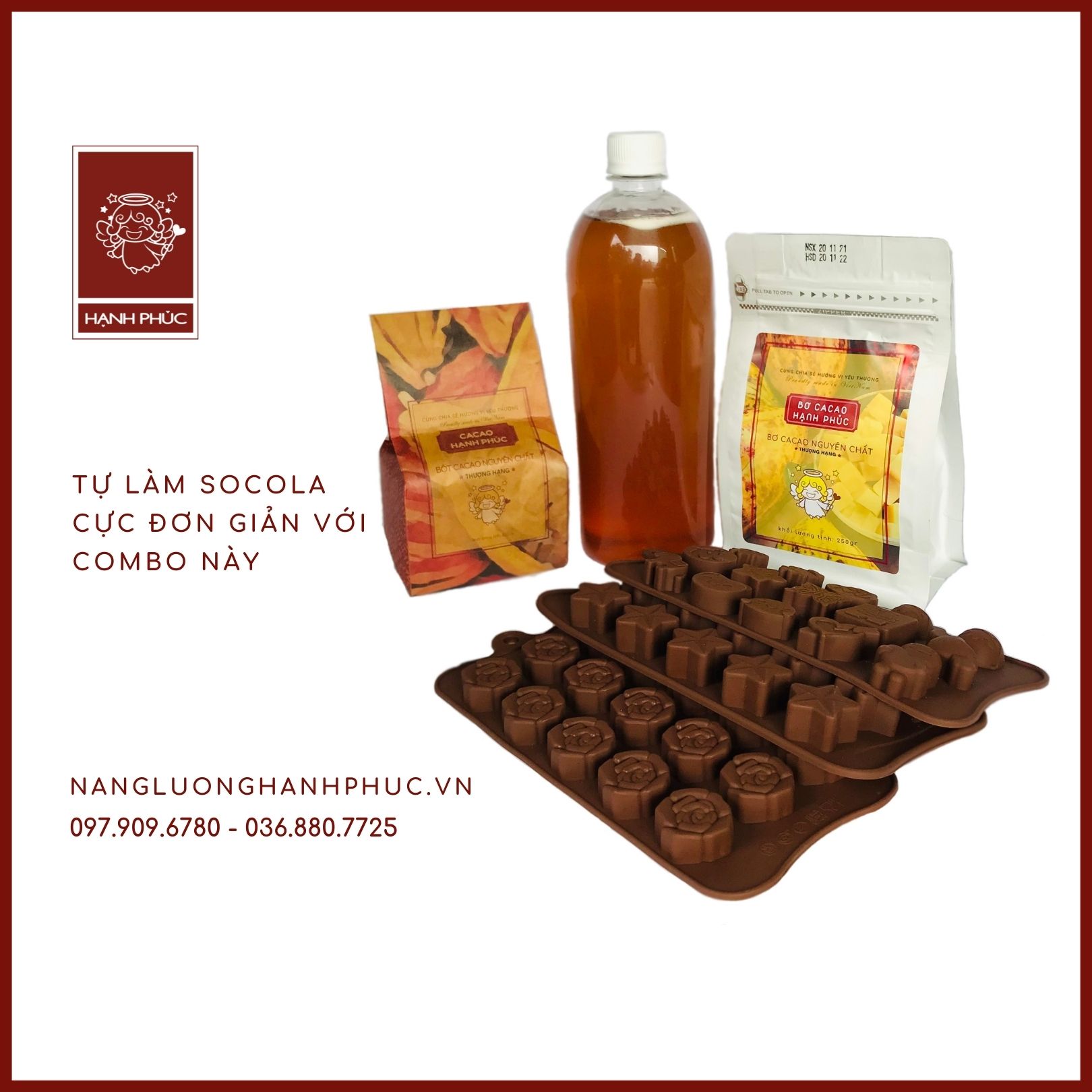 combo nguyên liệu làm socola combo nguyên liệu làm socola